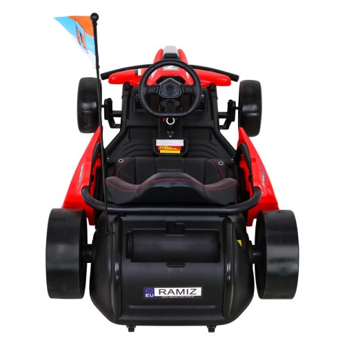 Speed 7 Drift King dětská baterie motokára červená + funkce driftování + sportovní sedadlo + 2 rychlosti + EVA