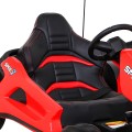 Speed 7 Drift King dětská baterie motokára červená + funkce driftování + sportovní sedadlo + 2 rychlosti + EVA