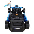 Speed 7 Drift King dětská baterie motokára modrá + funkce driftování + sportovní sedadlo + 2 rychlosti + EVA