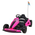 Dětská baterie Speed 7 Drift King Go-Kart růžová + funkce driftování + sportovní sedadlo + 2 rychlosti + EVA