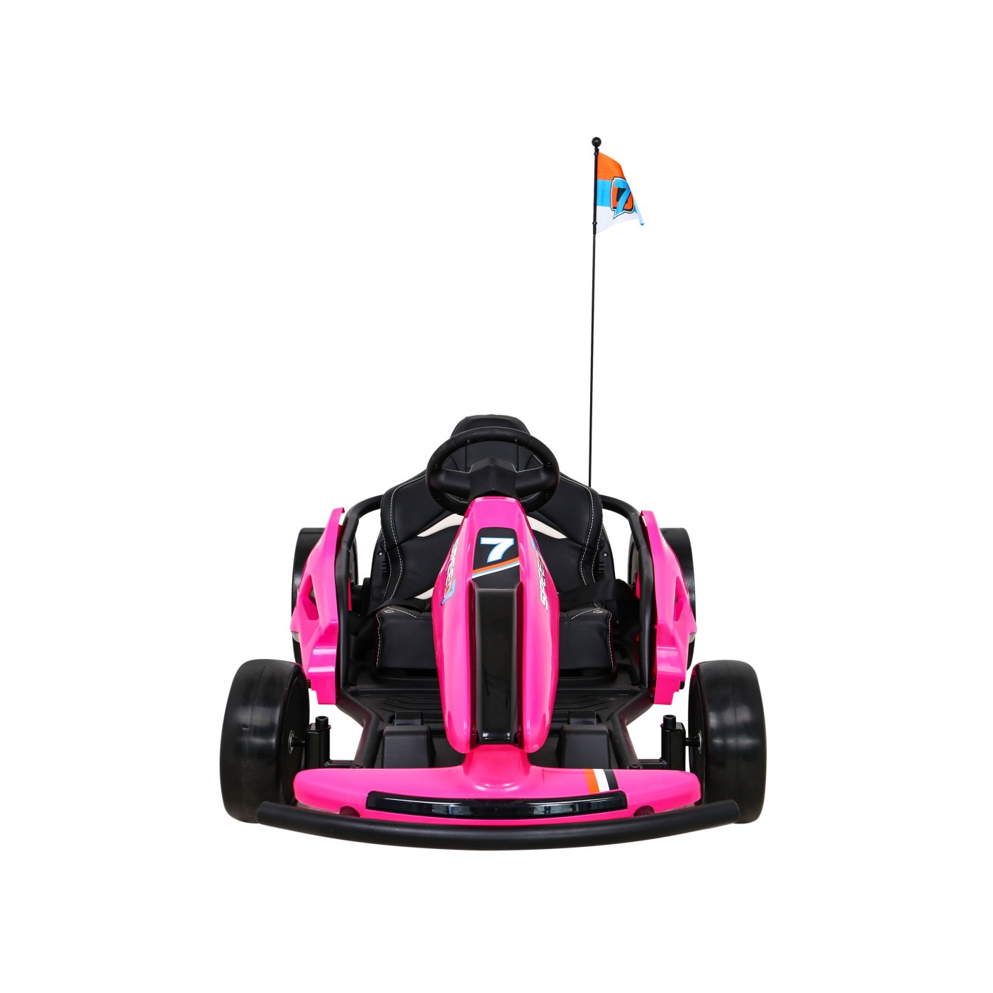 Dětská baterie Speed 7 Drift King Go-Kart růžová + funkce driftování + sportovní sedadlo + 2 rychlosti + EVA