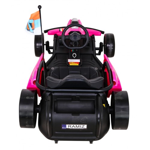 Dětská baterie Speed 7 Drift King Go-Kart růžová + funkce driftování + sportovní sedadlo + 2 rychlosti + EVA