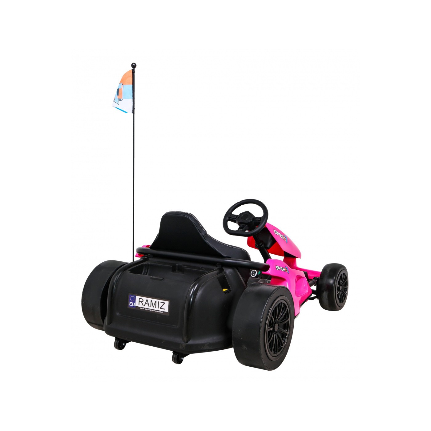 Dětská baterie Speed 7 Drift King Go-Kart růžová + funkce driftování + sportovní sedadlo + 2 rychlosti + EVA