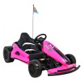 Dětská baterie Speed 7 Drift King Go-Kart růžová + funkce driftování + sportovní sedadlo + 2 rychlosti + EVA
