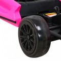 Dětská baterie Speed 7 Drift King Go-Kart růžová + funkce driftování + sportovní sedadlo + 2 rychlosti + EVA