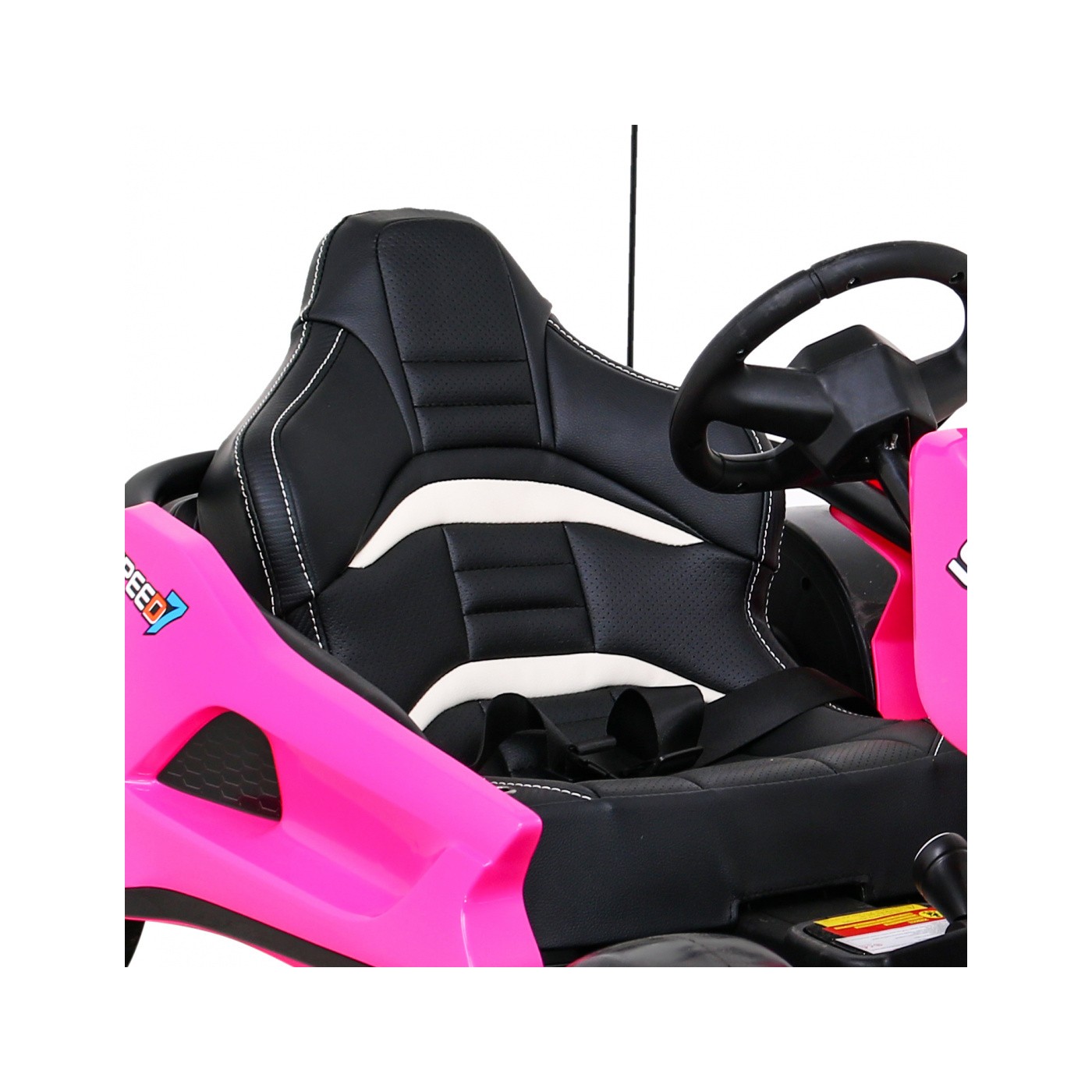 Dětská baterie Speed 7 Drift King Go-Kart růžová + funkce driftování + sportovní sedadlo + 2 rychlosti + EVA