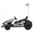 Dětská baterie Speed 7 Drift King Go-Kart Grey + funkce Drift + sportovní sedadlo + 2 rychlosti + EVA