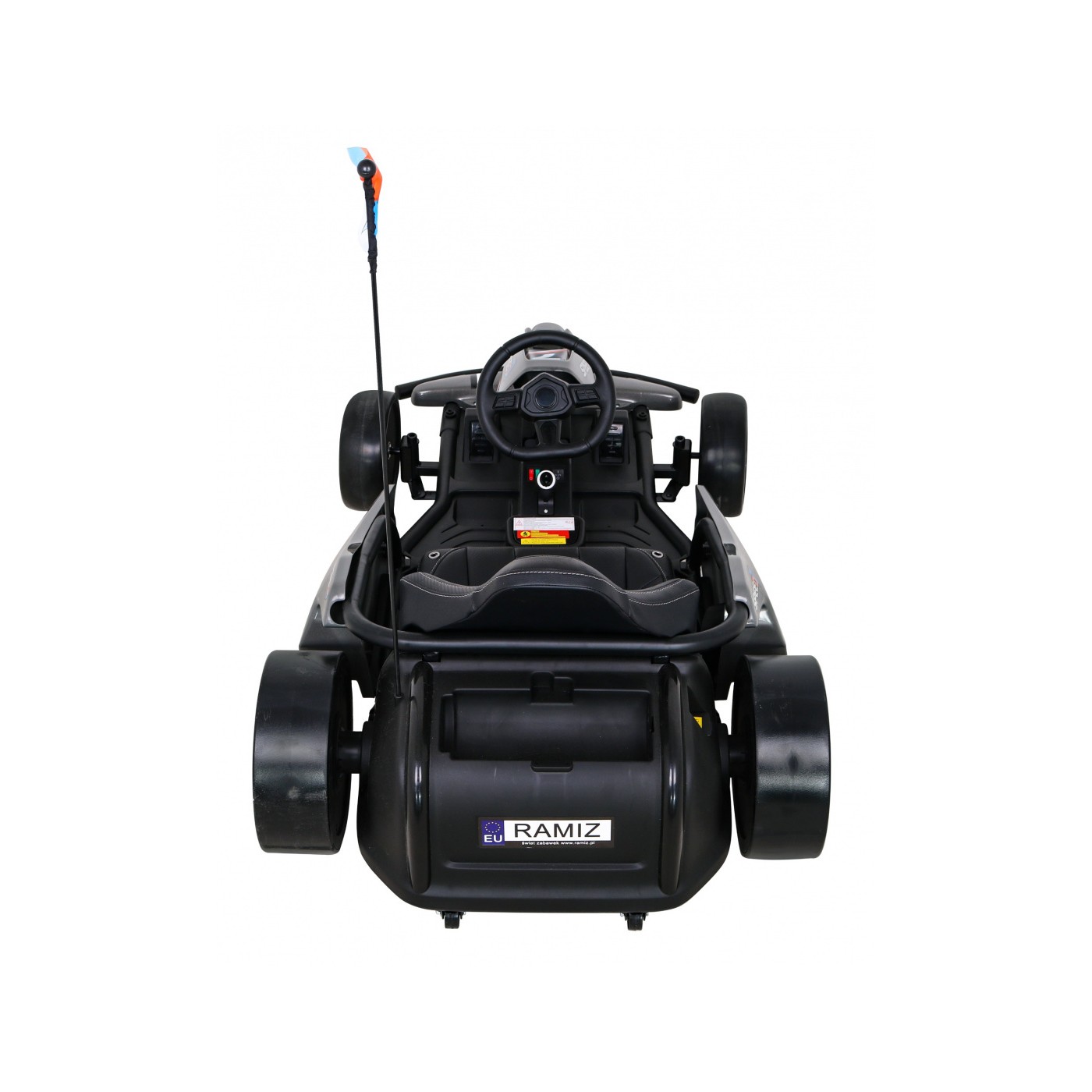 Dětská baterie Speed 7 Drift King Go-Kart Grey + funkce Drift + sportovní sedadlo + 2 rychlosti + EVA
