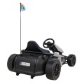 Dětská baterie Speed 7 Drift King Go-Kart Grey + funkce Drift + sportovní sedadlo + 2 rychlosti + EVA