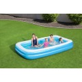 Dětský zahradní bazén 6+ nafukovací 2 kroužky 305x183x46cm BESTWAY + opravná lišta