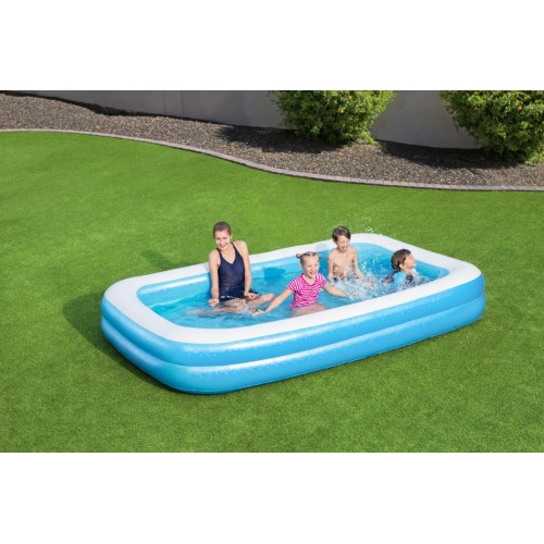 Dětský zahradní bazén 6+ nafukovací 2 kroužky 305x183x46cm BESTWAY + opravná lišta