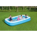 Dětský zahradní bazén 6+ nafukovací 2 kroužky 305x183x46cm BESTWAY + opravná lišta