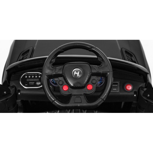 Autko Start Run on Battery černý + Dálkové ovládání + Bezpečnostní funkce + MP3 LED