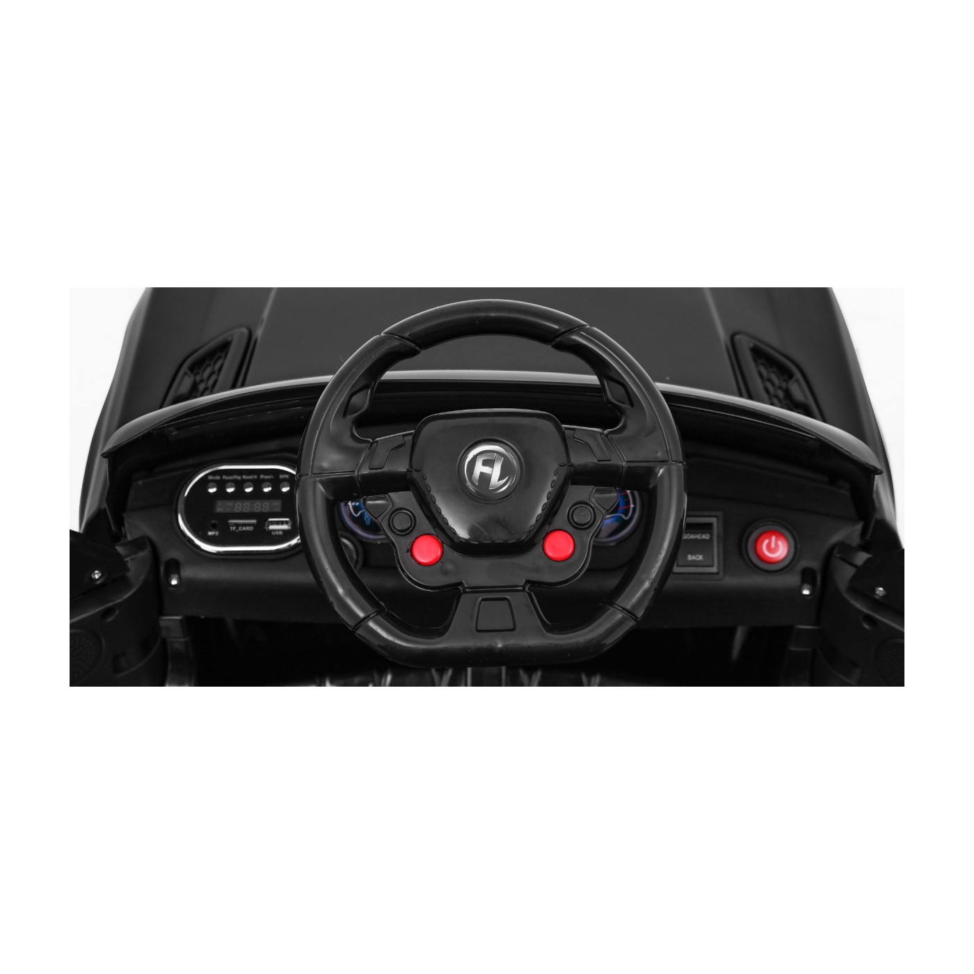 Autko Start Run on Battery černý + Dálkové ovládání + Bezpečnostní funkce + MP3 LED