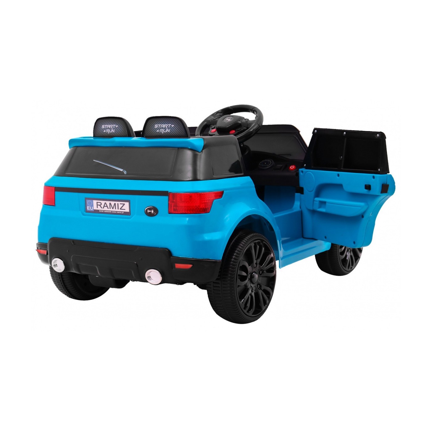Autko Start Run dobíjecí modrá + dálkové ovládání + bezpečnostní funkce + MP3 LED