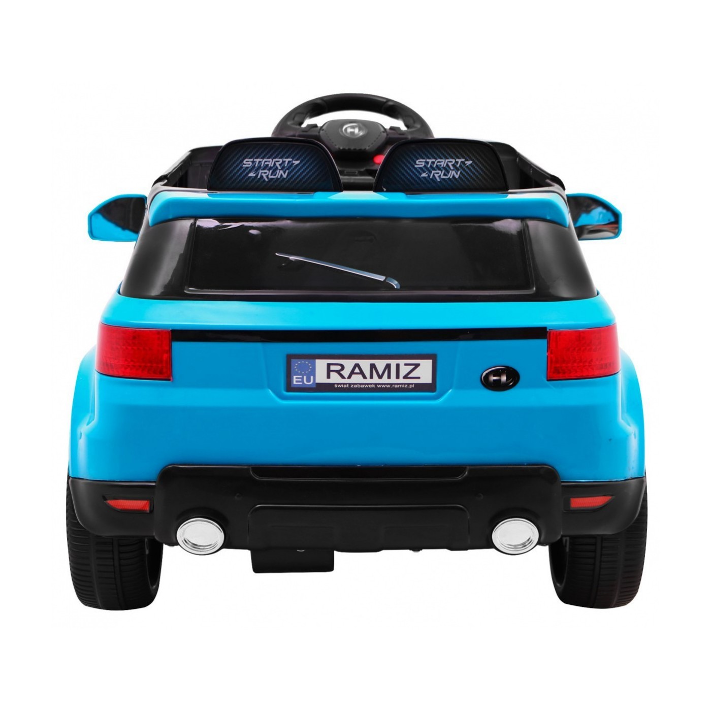 Autko Start Run dobíjecí modrá + dálkové ovládání + bezpečnostní funkce + MP3 LED
