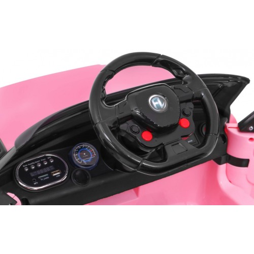 Autko Start Run na dobíjecí růžové + dálkové ovládání + bezpečnostní funkce + MP3 LED