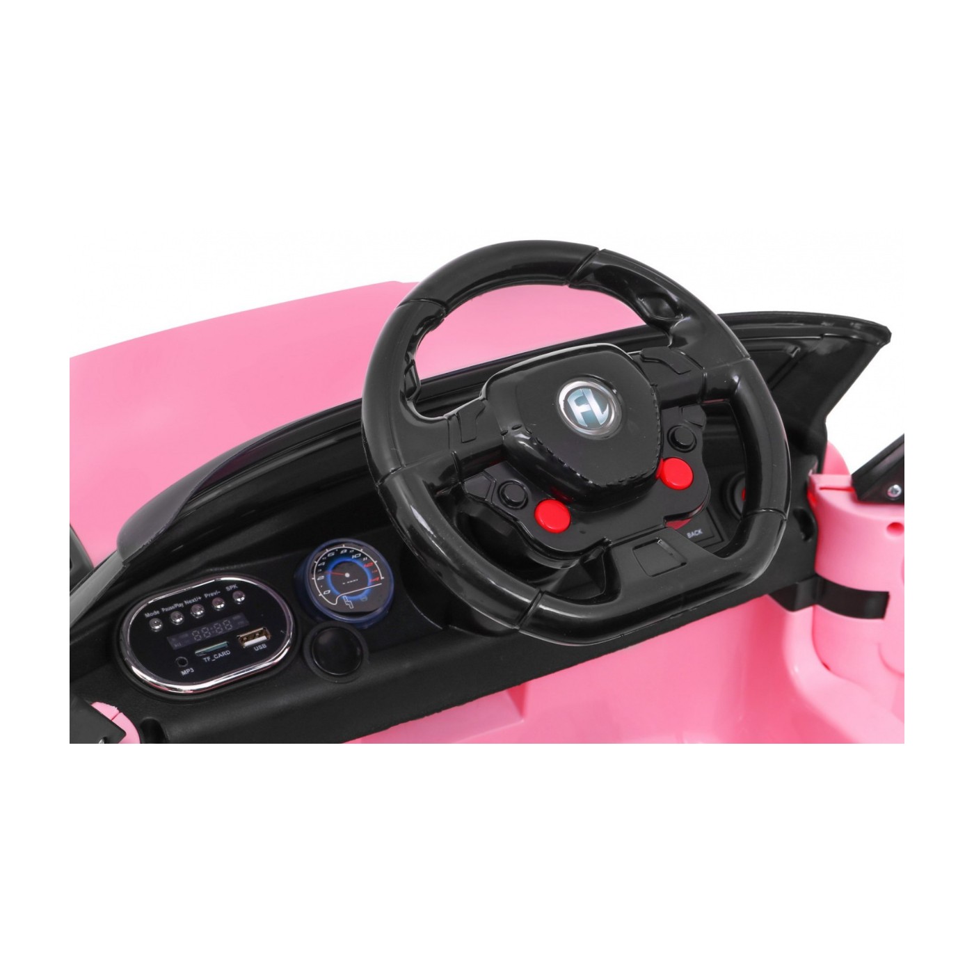 Autko Start Run na dobíjecí růžové + dálkové ovládání + bezpečnostní funkce + MP3 LED