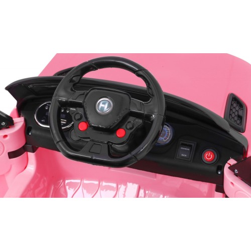 Autko Start Run na dobíjecí růžové + dálkové ovládání + bezpečnostní funkce + MP3 LED