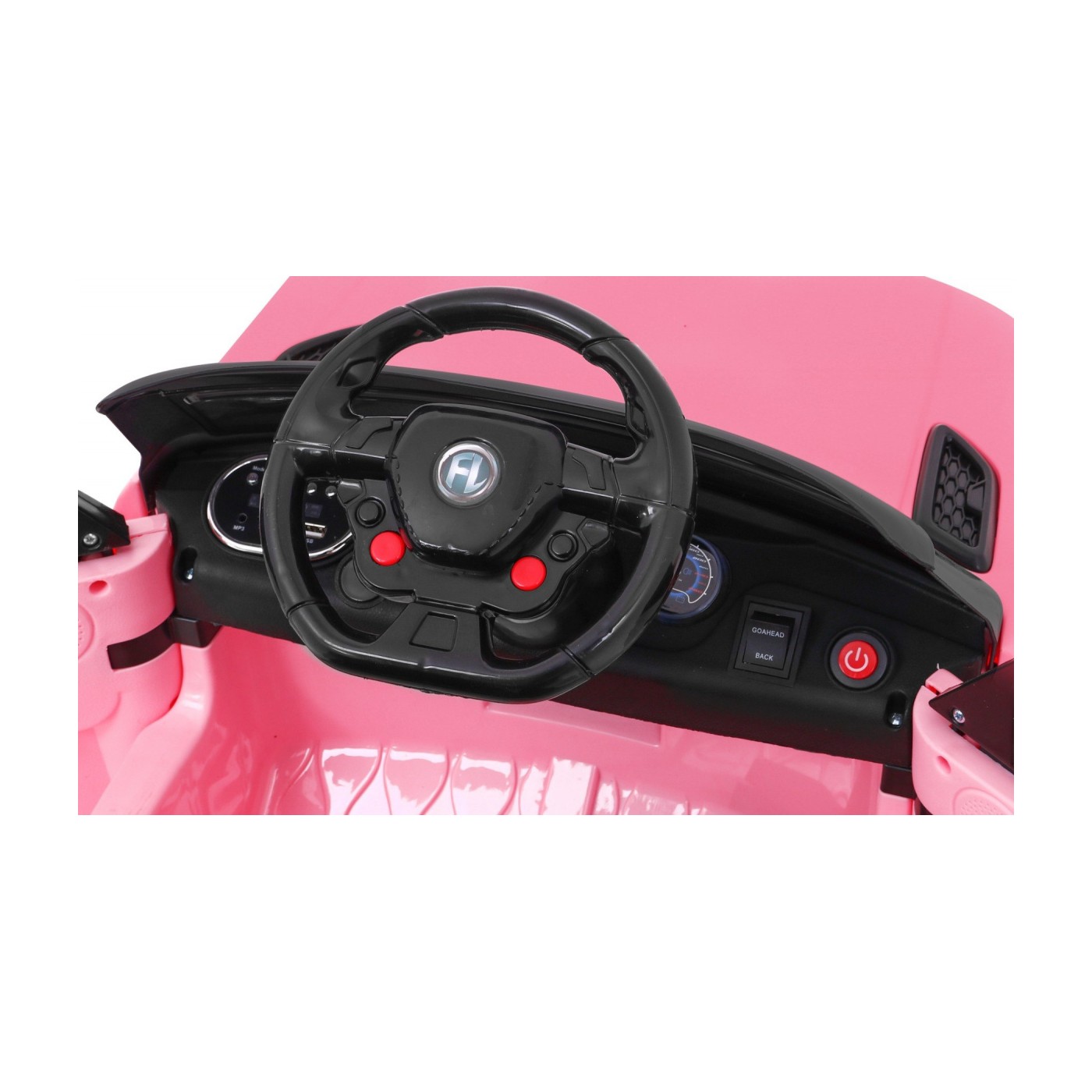 Autko Start Run na dobíjecí růžové + dálkové ovládání + bezpečnostní funkce + MP3 LED