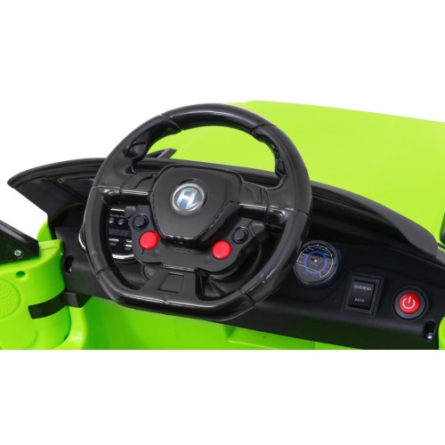 Autko Start Run na baterii Zelená + Dálkové ovládání + Bezpečnostní funkce + MP3 LED