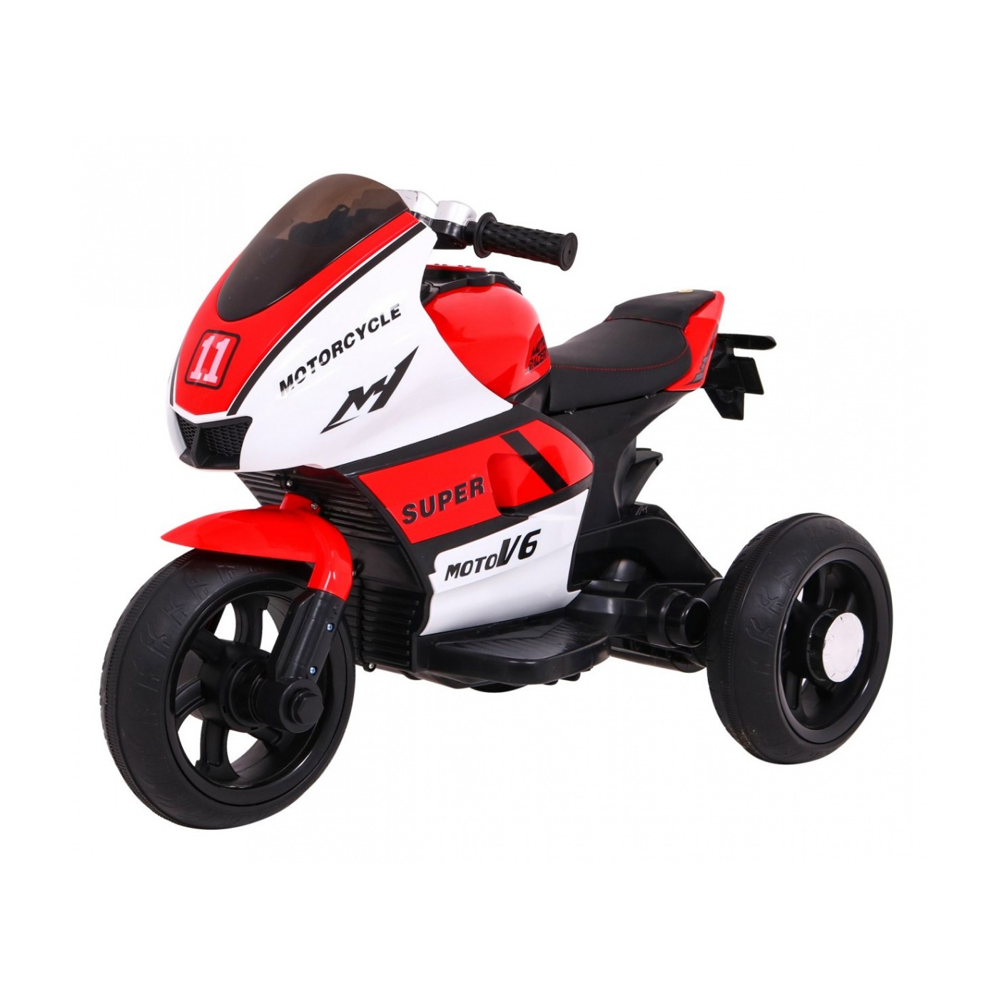 Červené SUPER motocyklové vozidlo