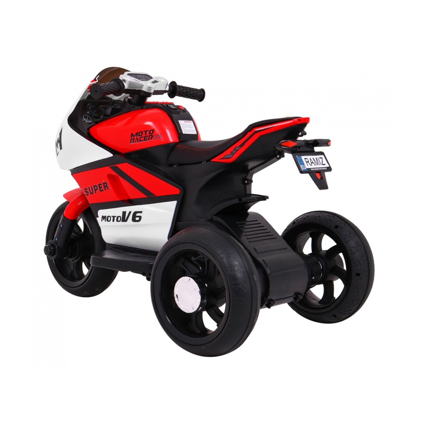 Červené SUPER motocyklové vozidlo