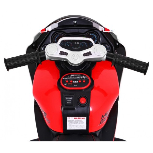 Červené SUPER motocyklové vozidlo