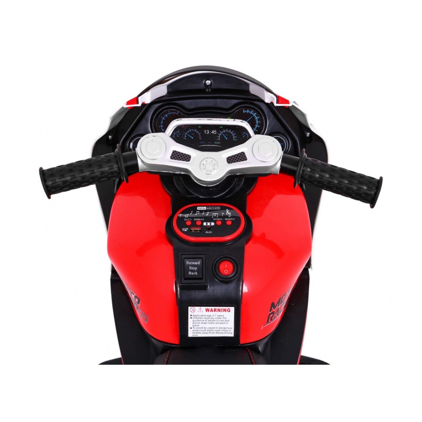 Červené SUPER motocyklové vozidlo