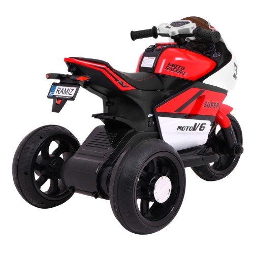 Červené SUPER motocyklové vozidlo