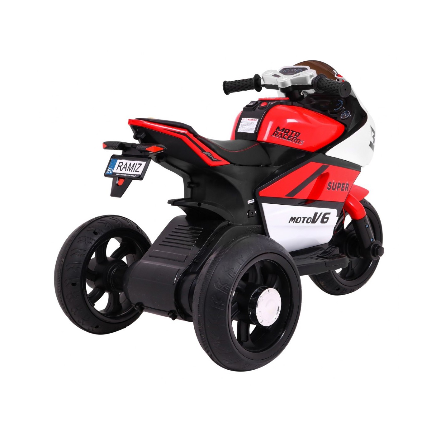 Červené SUPER motocyklové vozidlo