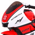 Červené SUPER motocyklové vozidlo