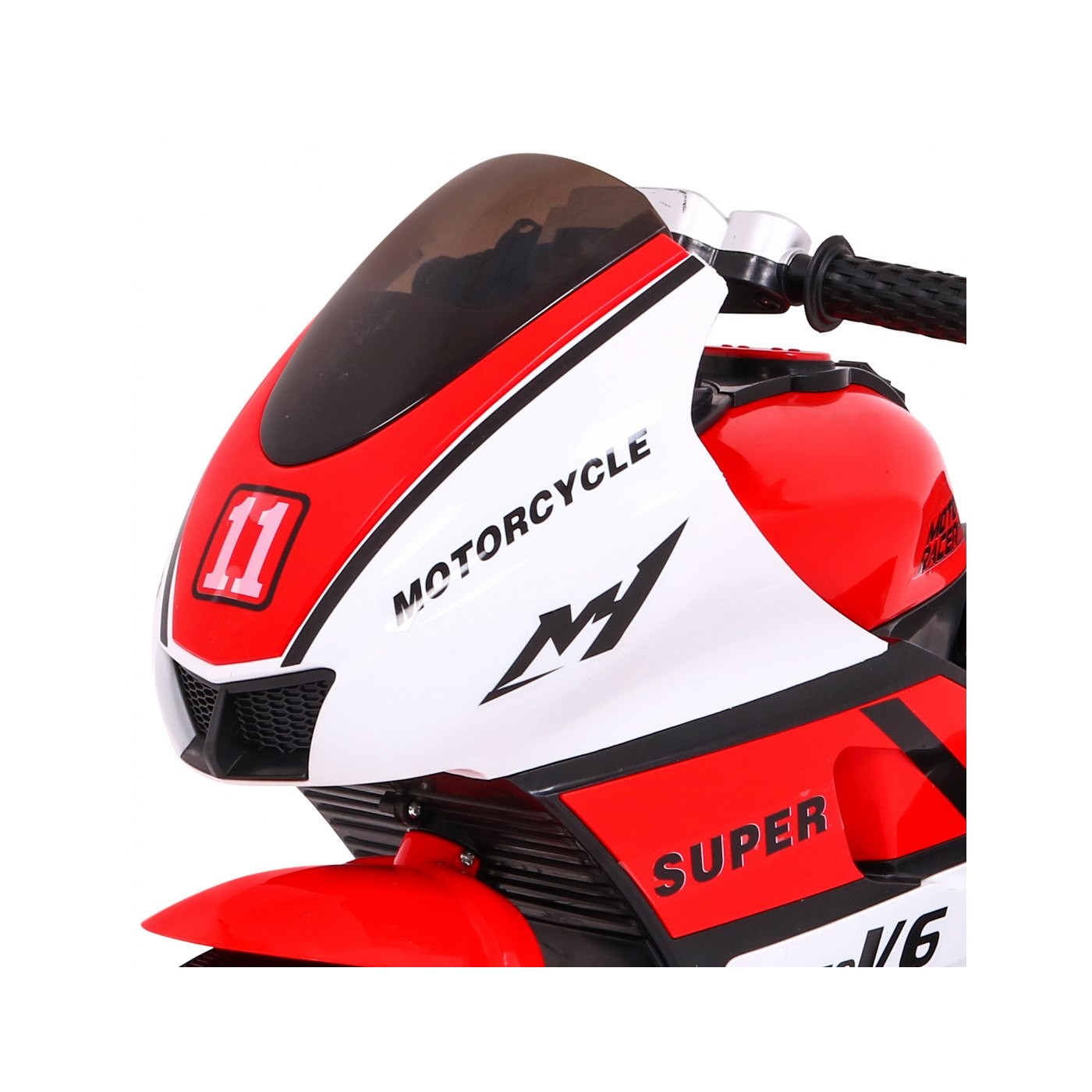 Červené SUPER motocyklové vozidlo