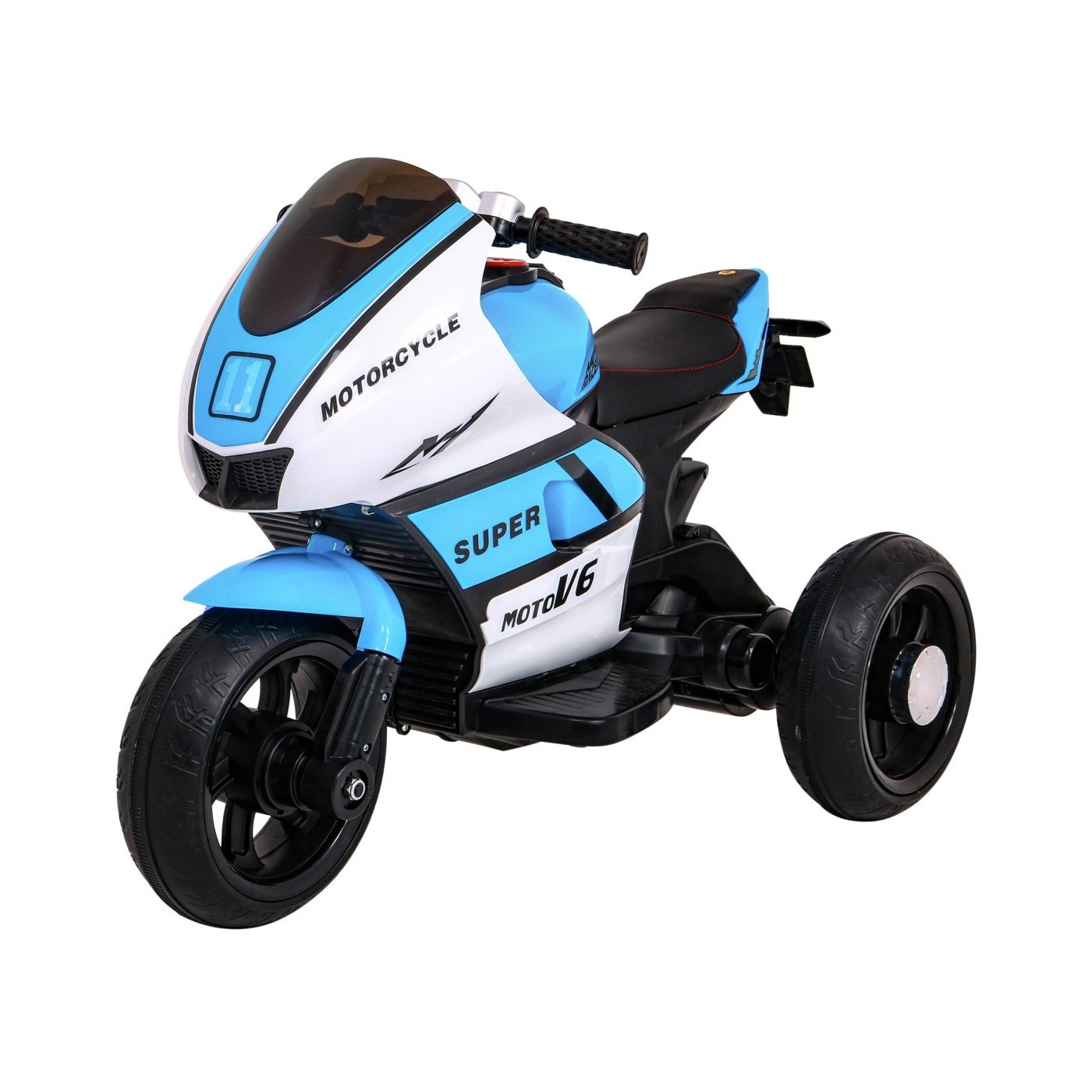 Modré SUPER motocyklové vozidlo