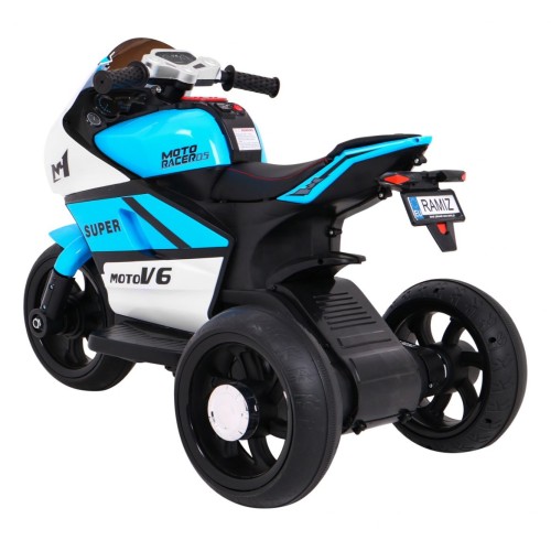 Modré SUPER motocyklové vozidlo