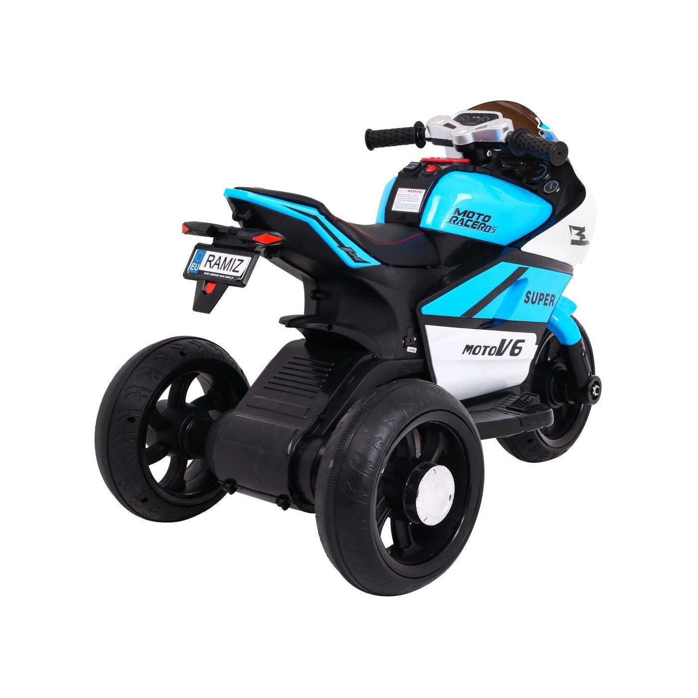 Modré SUPER motocyklové vozidlo