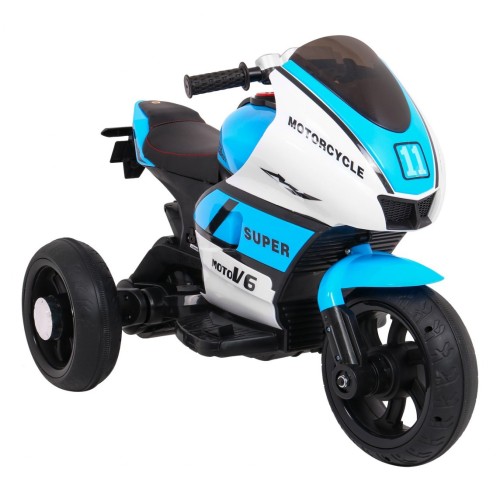 Modré SUPER motocyklové vozidlo