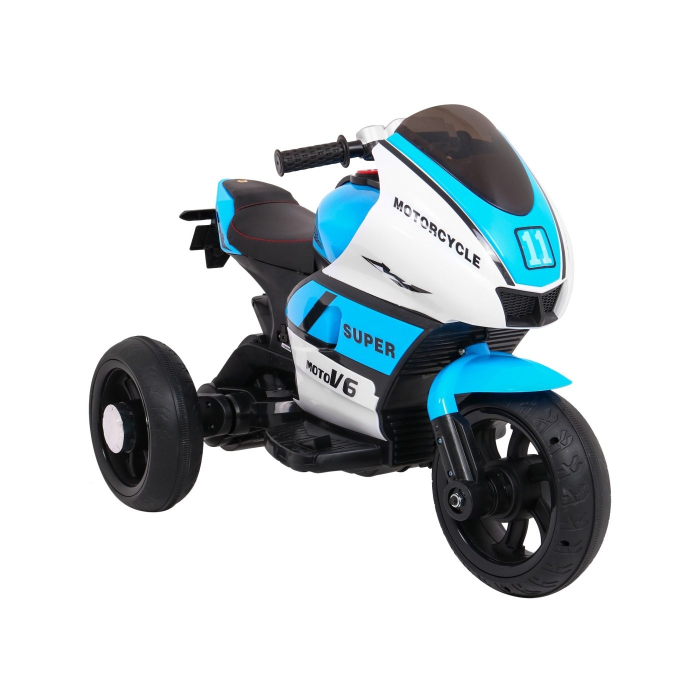 Modré SUPER motocyklové vozidlo