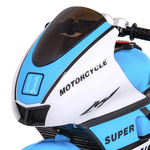 Modré SUPER motocyklové vozidlo
