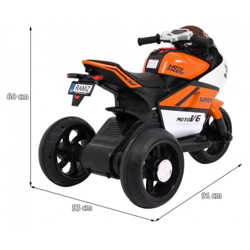 Oranžový SUPER MOTOCYKL