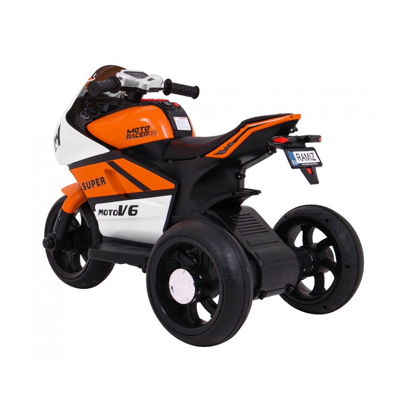 Oranžový SUPER MOTOCYKL