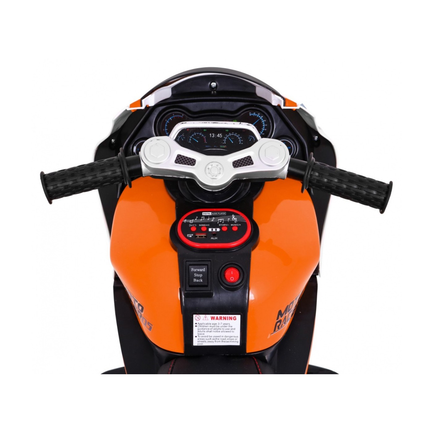 Oranžový SUPER MOTOCYKL