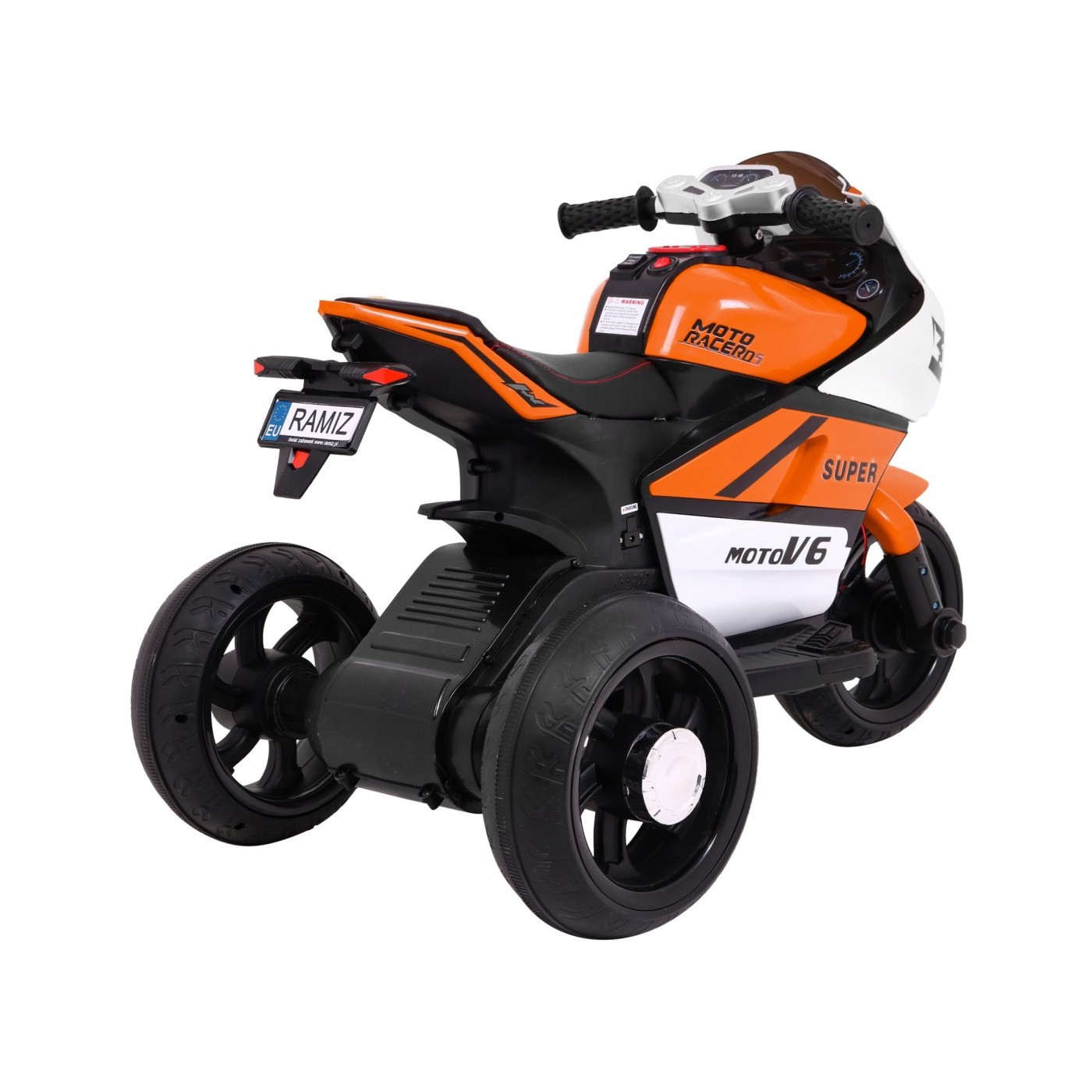 Oranžový SUPER MOTOCYKL