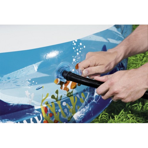 Nafukovací bazén Mořská půda 262x157x46cm pro děti 3+ BESTWAY + opravná lišta