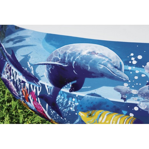 Nafukovací bazén Mořská půda 262x157x46cm pro děti 3+ BESTWAY + opravná lišta