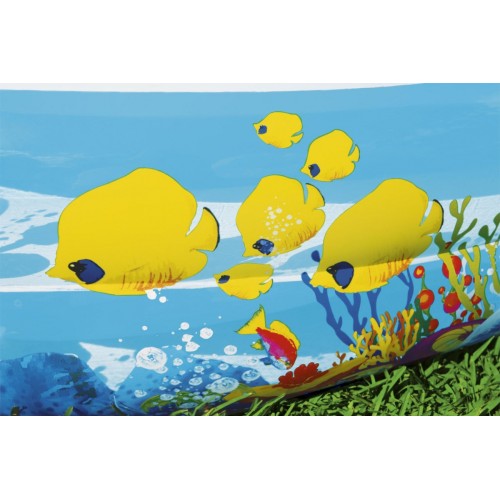 Nafukovací bazén Mořská půda 262x157x46cm pro děti 3+ BESTWAY + opravná lišta
