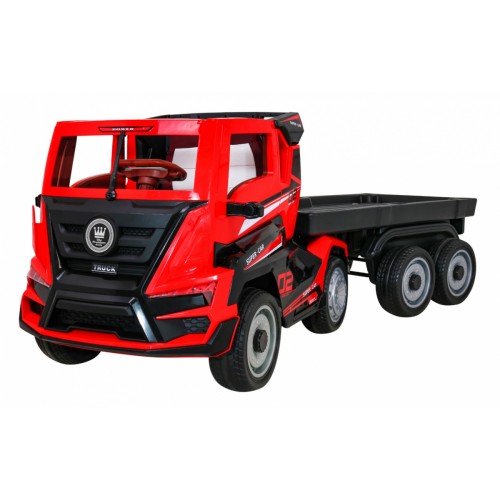 Truck Super Truck s přívěsem pro děti Dálkové ovládání Pomalé startování Kola EVA Audio Light