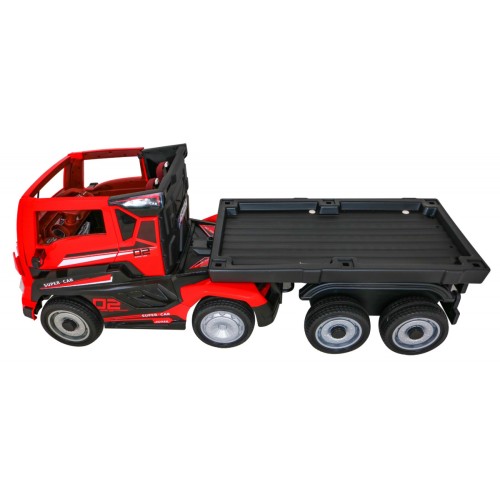 Truck Super Truck s přívěsem pro děti Dálkové ovládání Pomalé startování Kola EVA Audio Light