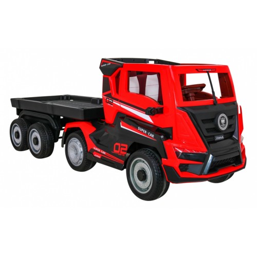 Truck Super Truck s přívěsem pro děti Dálkové ovládání Pomalé startování Kola EVA Audio Light