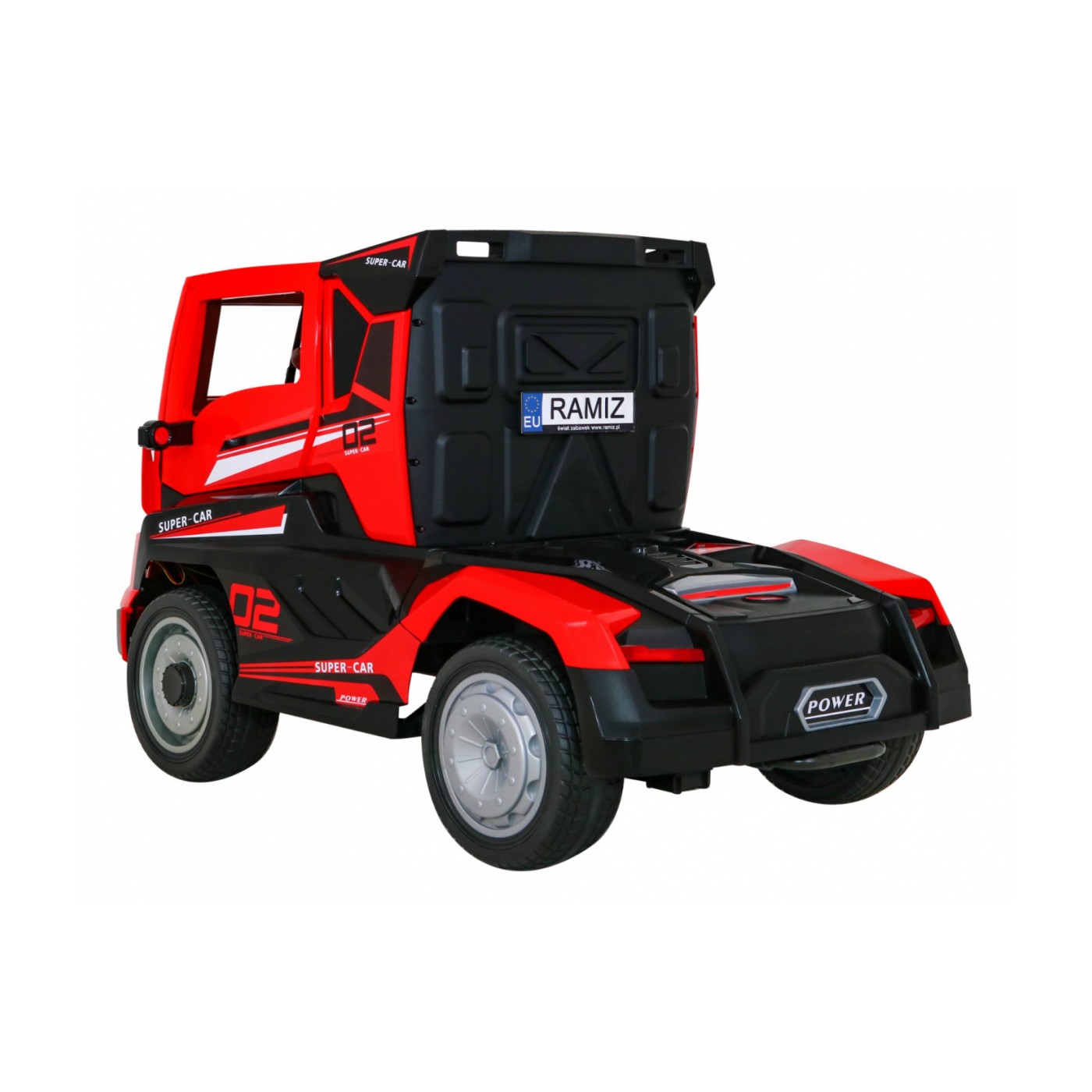 Truck Super Truck s přívěsem pro děti Dálkové ovládání Pomalé startování Kola EVA Audio Light
